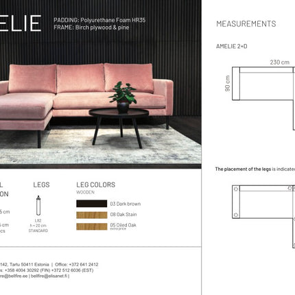 Amelie divan sofa