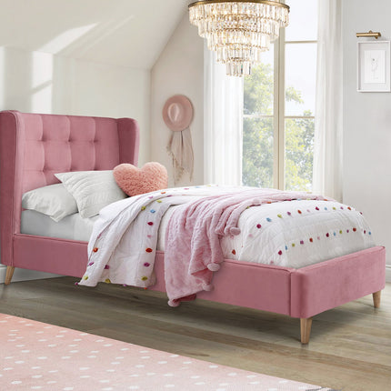 Estrella children's bed pink and gray