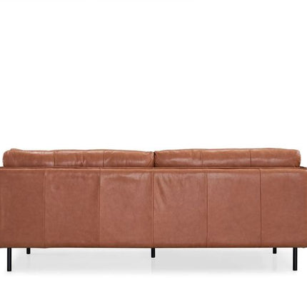 Moon 3-seater sofa with genuine leather