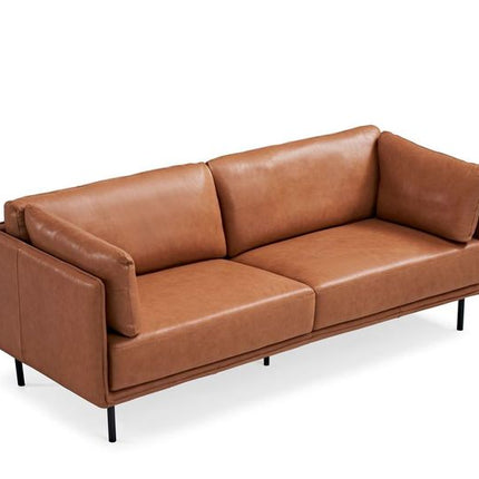 Moon 3-seater sofa with genuine leather