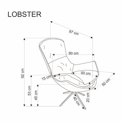 Lobster lounge chair