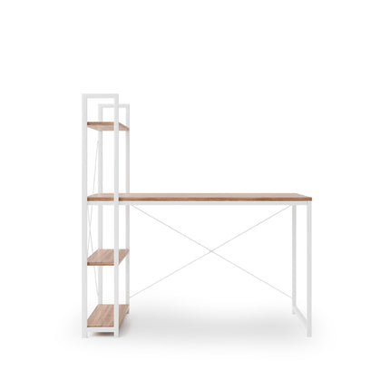 Marvi desk with shelf in white or black