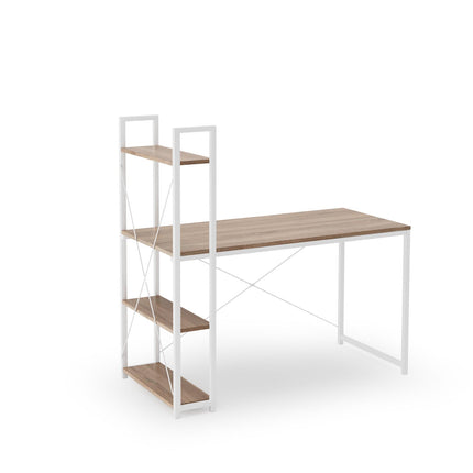 Marvi desk with shelf in white or black