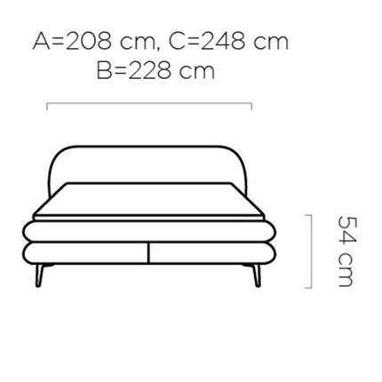 Ovo bed 7-zone bag suspension