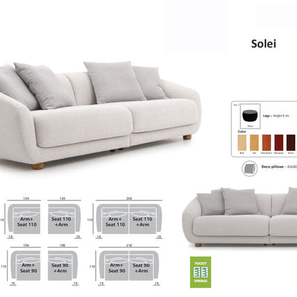 Solei 3 XL sohva